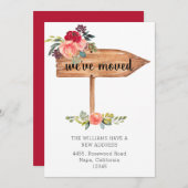 木製素朴の看板が動いている発表 (正面/裏面)