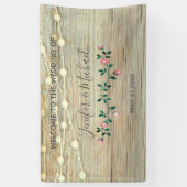 木製素朴エレガントの弦灯バラ 横断幕 (縦)