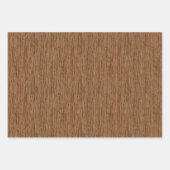 木製素朴ギフトラップ – 木材スタイル包装紙 ラッピングペーパーシート (正面3)