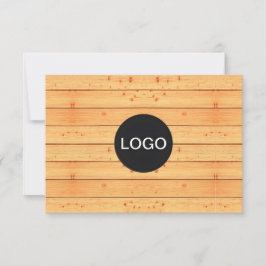 木製素朴ギフト券ユニーク（ロゴカード）