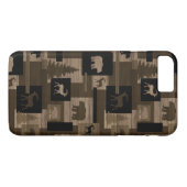 木製素朴クマのムースパターンiPhone 7ケース Case-Mate iPhoneケース (裏面(横))