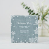 木製素朴クリスマス招待状 招待状 (スタンド正面)