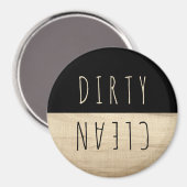 木製素朴クリーン汚れキッチン食洗機磁石 マグネット (正面/裏面)