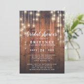 木製素朴ストリングライトブライダルシャワー (スタンド正面)