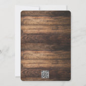 木製素朴ストリングライト婚約パーティ 招待状 (裏面)