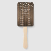 木製素朴ストリングライト結婚式 プログラムファン ハンドファン (裏面)