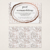 木製素朴スライスの宿泊施設カードの挿入 (正面&裏面)