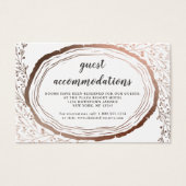 木製素朴スライスの宿泊施設カードの挿入 (正面)