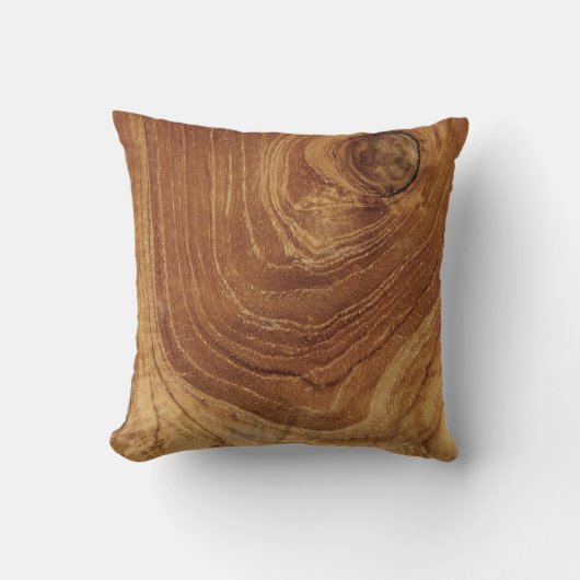 木製素朴チーク木質木目の写真 クッション (正面)