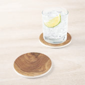 木製素朴チーク木質木目の写真 コースター (側面)