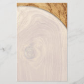 木製素朴チーク木質木目の写真 チラシ (正面)