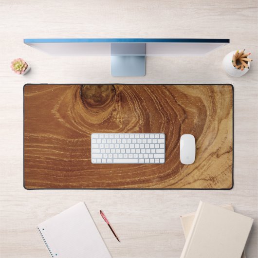 木製素朴チーク木質木目の写真 デスクマット (オフィス1)