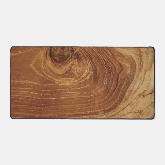 木製素朴チーク木質木目の写真 デスクマット (正面)