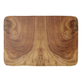 木製素朴チーク木質木目の写真 バスマット (正面)