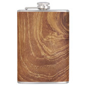 木製素朴チーク木質木目の写真 フラスク (正面)