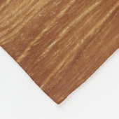 木製素朴チーク木質木目の写真 フリースブランケット (角)