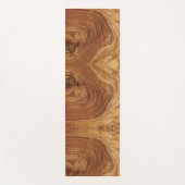 木製素朴チーク木質木目の写真 ヨガマット (正面)