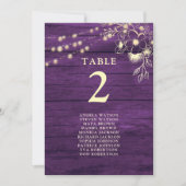 木製素朴テーブル番号座席表 (正面)