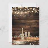 木製素朴バレルシャンパンワイングラスありがとう 招待状 (裏面)