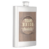 木製素朴バレル結婚式の引き出物チームブライド フラスク (右)