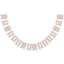 木製素朴ピンクの花ベビーシャワーバナー