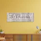 木製素朴ファミリキャンバス キャンバスプリント (インサイチュ (リビング))