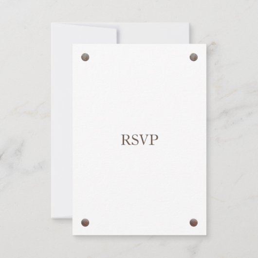 木製素朴フォトウェディングRSVPカード 出欠カード (裏面)