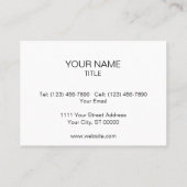 木製素朴フロアラインとマーキングのビジネスCa 名刺 (裏面)