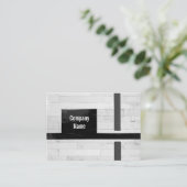 木製素朴フロアラインとマーキングのビジネスCa 名刺 (スタンド正面)