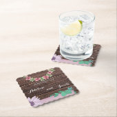 木製素朴フローラ結婚コースター ペーパーコースター (インサイチュ)