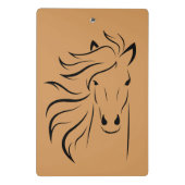 木製素朴ミニクリップボードのホース ミニクリップボード (裏面)