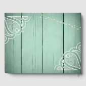 木製素朴レースのフェアリー結婚ライト ゲストブック (裏面)