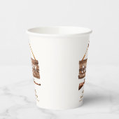 木製素朴ワイルドウエストカウボーイガンベイビーシャワー 紙コップ (左)