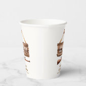 木製素朴ワイルドウエストカウボーイガンベイビーシャワー 紙コップ (右)