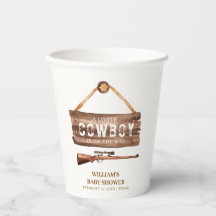 木製素朴ワイルドウエストカウボーイガンベイビーシャワー