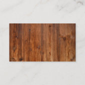 木製素朴ヴィンテージ名刺 名刺 (裏面)