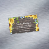 木製素朴名刺マグネットのひまわり マグネット名刺 (インサイチュ)