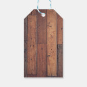 木製素朴有難うパーソナライズされた ギフトタグ (裏面)