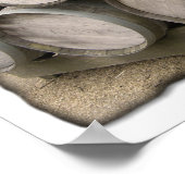 木製素朴樽 ポスター (角)