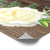 木製素朴独自のポスタープリントを作成 ポスター (角)