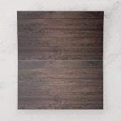 木製素朴白フローラストリングライト座席表 プレイスカード (内部開封)