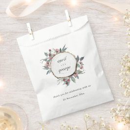 木製素朴野生ピンクユーカリフローラ結婚ズ フェイバーバッグ