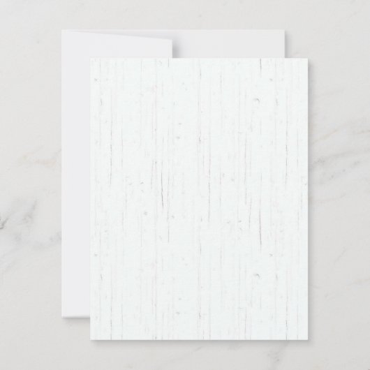 木製素朴野生ピンクユーカリフローラ結婚ズ 出欠カード (裏面)