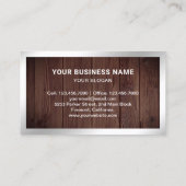 木製素朴鋼屋根パ太陽のネル 名刺 (裏面)