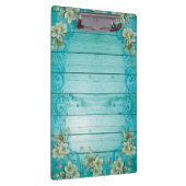 木製背モダンエレガント枠の花 クリップボード (右)