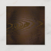 木製背景と機械式水上馬 エンクロージャーカード (裏面)