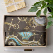 木製背景と機械式水上馬 薄葉紙 (ギフト)