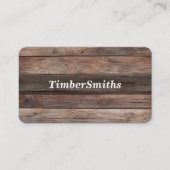 木製背景の名刺 名刺 (正面)