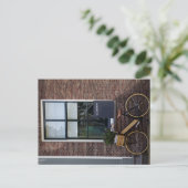 木製自転車 ポストカード (スタンド正面)