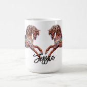 木製華美回転木馬馬 コーヒーマグカップ (中央)